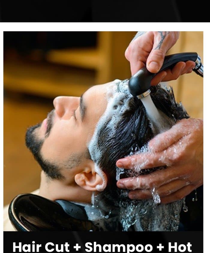 Hair Cut + Shampoo + Hot Towel